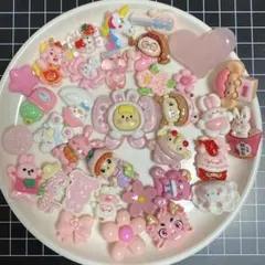 デコパーツ　ピンク　まとめ売り　30個以上