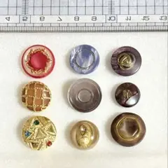 ボタン　9個 2