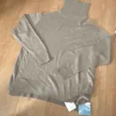 値下げ！新品　アメリカンホリック　ブラウン タートルネックニット 長袖　L