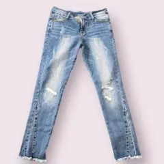 avail レディース デニム ダメージジーンズ スキニーデニム 【67-87】