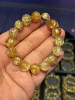 ⭐︎【天然】タイチンルチルクオーツ ブレスレット 13mm 53.7g