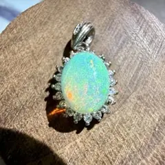 SV925 エチオピアンオパール カボション ペンダントトップ F