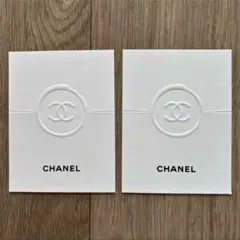 シャネル CHANEL テスターカード ムエット かわいい おしゃれ 2枚セット