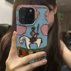 フィルム風 光沢 iPhoneケース 高級感 ins人気