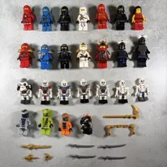 LEGO】正規品 NINJA GO シリーズ ミニフィグ25体＋武器セット - メルカリ