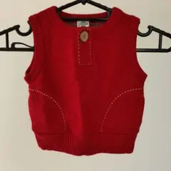 KIDS FASHION STATION 赤 トップス ベビーベスト