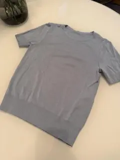 foxey フォクシー　半袖ニット　ブルーのサムネイル