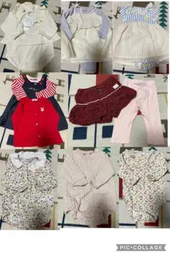 ロンパース70〜80サイズ　12点まとめ売り＋新品靴下3足セット