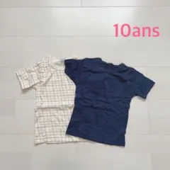 SALE★プチバトー　半袖Tシャツ2枚組　10ans