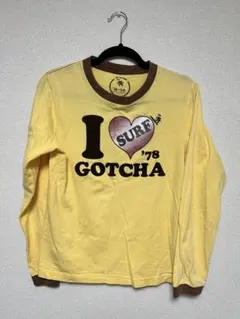 GOTCHAサーフ柄長袖Tシャツ