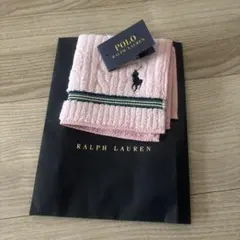 Polo Ralph Lauren ピンクタオルハンカチ