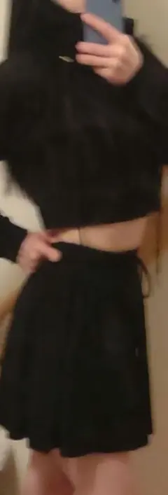 □Shang Pin レディース フリーサイズ フレア キュロット スカート 黒