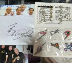 宮内洋と森次晃嗣　サイン　２点セット 宮内洋と森次晃嗣 サイン 2点セット