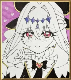 名探偵プリキュア キュアアルカナ・シャドウ 手描きイラスト - メルカリ