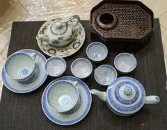 景徳鎮　青白磁 中国茶器セット