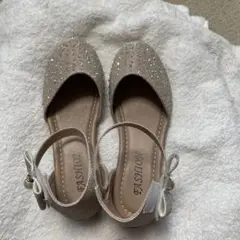 FASHION スパンコール付きバレエシューズ 34