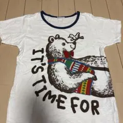 rough natural クマプリント Tシャツ M 半袖