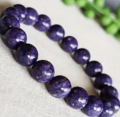 天然石　良品質　癒しの石　ロシア産　チャロアイト10.2mm パワーストーン