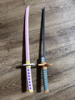 鬼滅の刃 日輪刀 2本セット　炭治郎　蜜璃