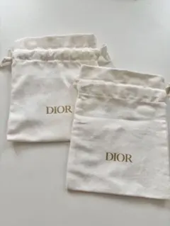 Dior ノベルティ巾着ポーチ 2個セット