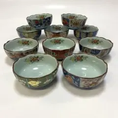 有田焼　夢　豆小鉢　小鉢絵違い　アソート　10点セットのサムネイル