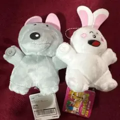 たべっ子どうぶつ なかよしミニぬいぐるみ うさぎ おおかみ