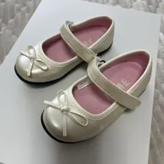 値下げ★IFME アイボリー リボン付き フォーマルシューズ