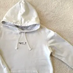 agnes bアニエスベー　アダムエロペ　スウェット　パーカー　ホワイト　S