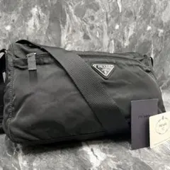 【良品】PRADA プラダ　カメラバッグ　ショルダー　ナイロン　ブラック　斜掛け
