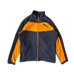00s puma フリース　ジャケット　オレンジ　ネイビー　トラックジャケット