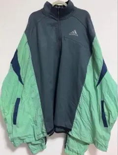adidas 一点物 レア アディダス ジップアップナイロンジャケット