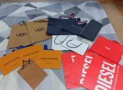 ブランド紙袋セット UGG LOUIS VUITTON　DIESEL