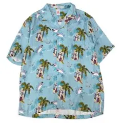 chahchah サメ 鮫柄 アロハ アロハシャツ