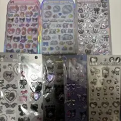 ボンボンドロップシール コットンパフィー ビジューシール キラキララインストーン