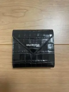 BALENCIAGA クロコ型押し 三つ折り財布 - メルカリ