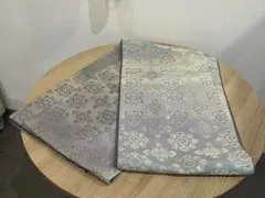 正絹　袋帯　豪華刺繍　花菱