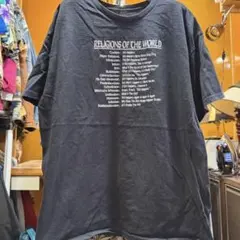 アメリカ古着 世界の宗教 Tシャツ 黒