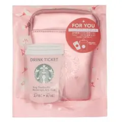 スターバックス　SAKURA　2026　ミニポーチギフトピンク