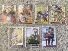 ドラゴンボールGT グミ　プラスチックカード　7枚　カード　日本製　裏面赤