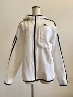 adidas フード付きアウター ホワイト