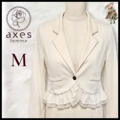 【美品】axes femme フェミニンカット リボン テーラード ジャケットのサムネイル