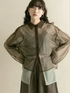 レイヤードシアーシャツ KBF ケービーエフ