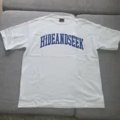 ハイドアンドシーク　HIDEANDSEEK　Tシャツ　ホワイト　プリントロゴのサムネイル