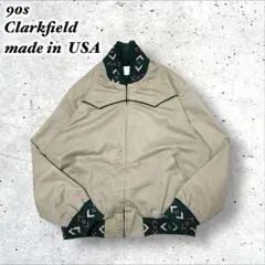 90s Clarkfield USA製ウエスタンジャケットベージュアメリカ古着