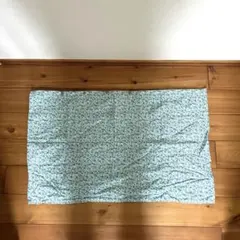 授乳ケープ 青と緑の花柄　授乳カバー