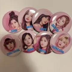 TWICE 缶バッチ 8人分