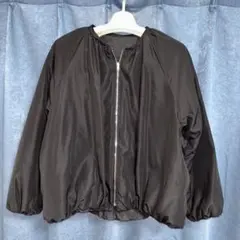 INDIVI インディヴィ　リバーシブル　ブルゾン　ブラック