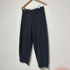 ダークグレー ワイドパンツ しまむら