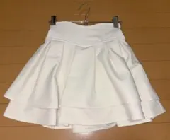 ミシェルマカロン 美脚スカート　アイボリー　白　Sサイズ