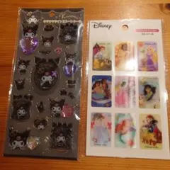 【新品未開封】キラキララインストーンシール　クロミ　プリンセス　3Dシールセット